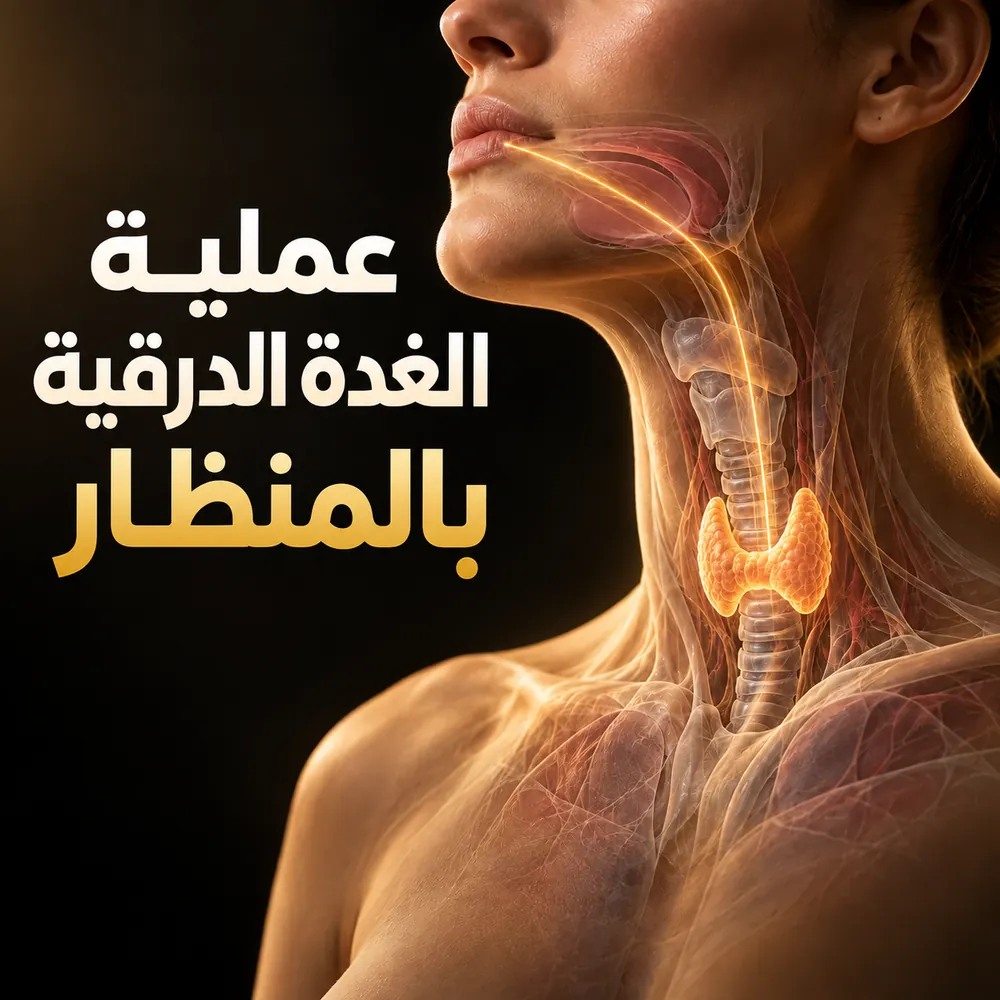 عملية الغدة الدرقية بالمنظار عبر الفم بتقنية TOETVA